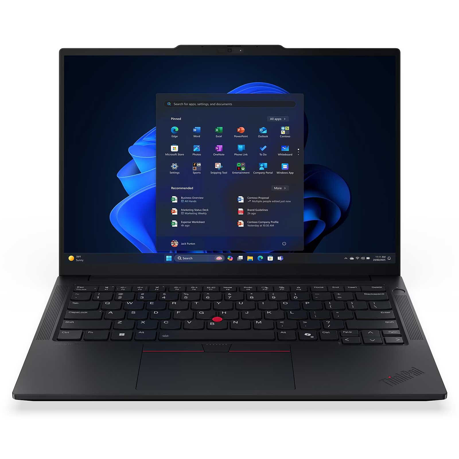 Lenovo ThinkPad E14 Gen 7 (21SX000VFR) - Intel Core Ultra 7 255H - RAM 16 Go - SSD 512 Go - 14" LED Full HD+ Windows 11 Professionnel